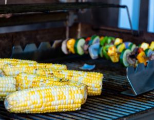 vegetables grilling