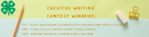 Cover photo for Creative Writing Essay Contest Winners Announced!
