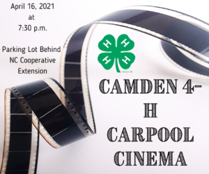 Cover photo for Camden 4-H Carpool Cinema