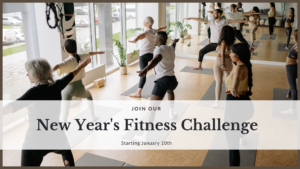 Men and women in Yoga class