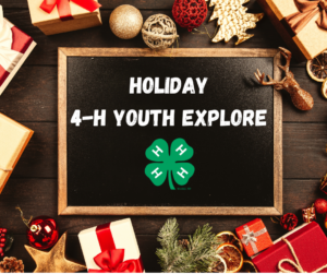 Cover photo for Holiday 4-H Youth Explore
