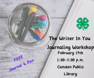 Cover photo for The Writer in You Journaling Workshop