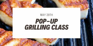 Grilled fish on a griddle