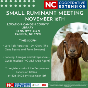 Cover photo for Small Ruminant Meeting